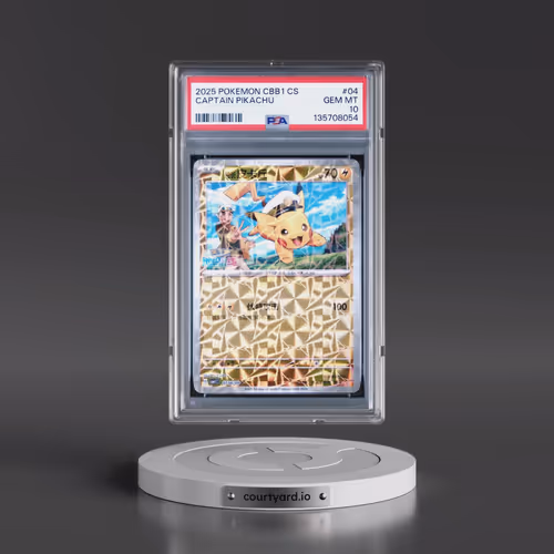 2025 Pokémon Simplified CBB1 C-Gem Pack Vol 1 #04 Captain Pikachu (PSA 10 GEM MINT)
