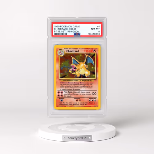 1999 Pokémon Game #4 Charizard - Holo Base Set 1999-2000 (PSA 8 NM-MT)