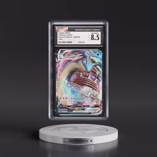 2020 Sword & Shield #050/202 Lapras VMAX - Holo (CGC 8.5 NM-MT+)