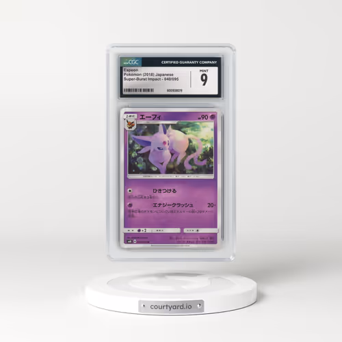 2018 Super-Burst Impact #040/095 Espeon (CGC 9 MINT)