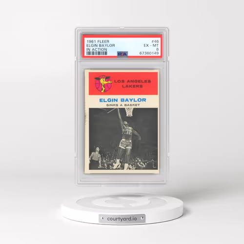 1961 Fleer #46 Elgin Baylor - In Action (PSA 6 EX-MT)