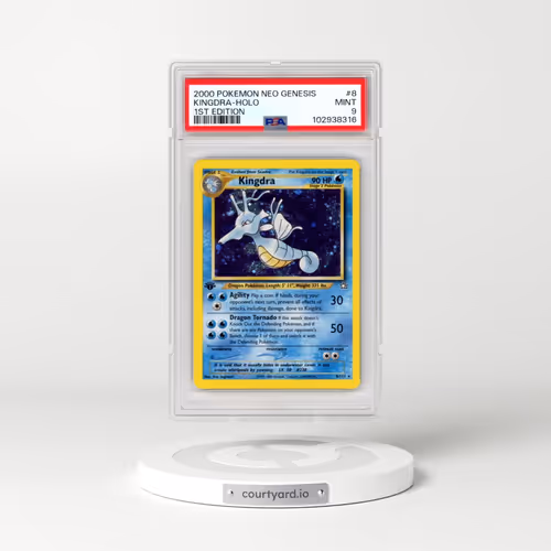 2000 Pokémon Neo Genesis #8 Kingdra - 1st Edition Holo (PSA 9 MINT)