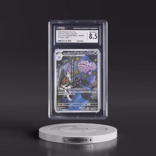 2025 Glory of the Rocket Gang - sv10 #105/098 Team Rocket's Weezing - Art Rare Holo (CGC 8.5 NM-MT+)