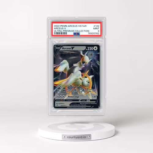 2022 Pokémon Arceus Vstar Ultra-Premium Collection #122 Arceus V - Holo (PSA 9 MINT)