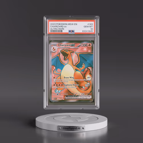 2023 Pokémon Mew EN-151 #183 Charizard EX - Holo Ultra Rare (PSA 10 GEM MINT)