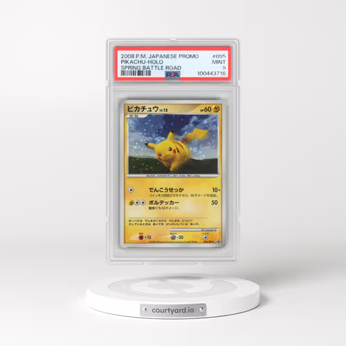 2008 Pokémon Promo #095 Pikachu - Holo Spring Battle Road (PSA 9 MINT)