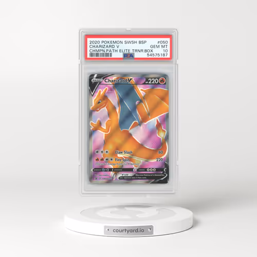 2017 Black Star Promos - Sword & Shield #050 Charizard V - Holo Champion's Path Elite Trainer Box (PSA 10 GEM MINT)