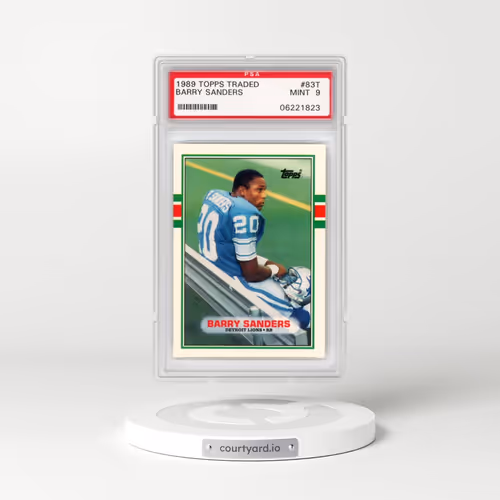1989 Topps Traded #83T Barry Sanders (PSA 9 MINT)