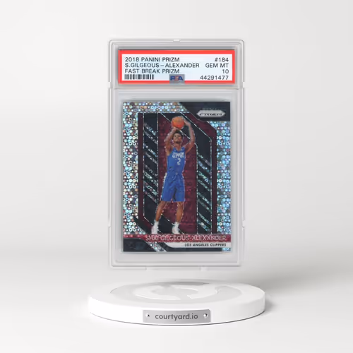 2018 Panini Prizm #184 Shai Gilgeous-Alexander - Fast Break Prizm (PSA 10 GEM MINT)