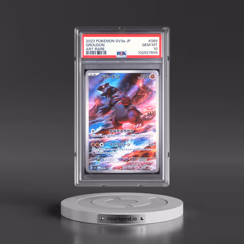2023 Pokémon Sv3a-Raging Surf #069 Groudon - Art Rare (PSA 10 GEM MINT)