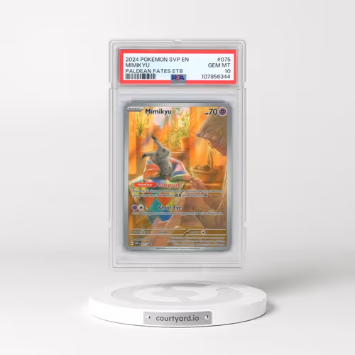 2024 Pokémon Svp EN-SV Black Star Promo #075 Mimikyu - Paldean Fates Elite Trainer Box (PSA 10 GEM M