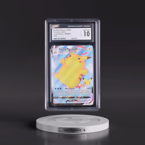 2021 Celebrations #009/025 Surfing Pikachu VMAX - Holo (CGC 10 GEM MINT)