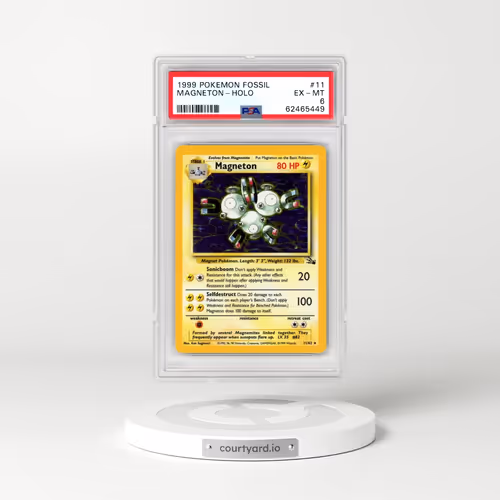 1999 Pokémon Fossil #11 Magneton - Holo (PSA 6 EX-MT)