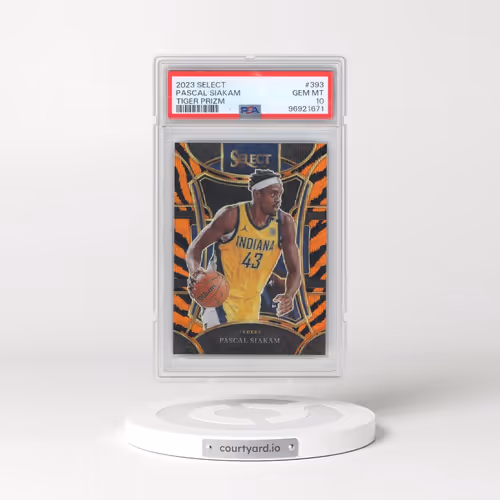 2023 Panini Select #393 Pascal Siakam - Tiger Prizm (PSA 10 GEM MINT)