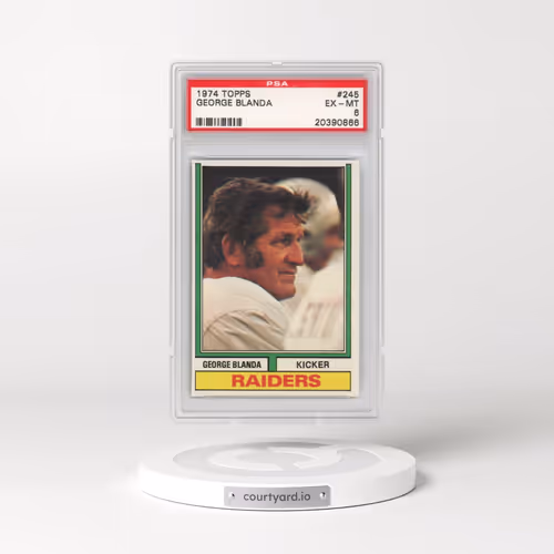 1974 Topps #245 George Blanda (PSA 6 EX-MT)