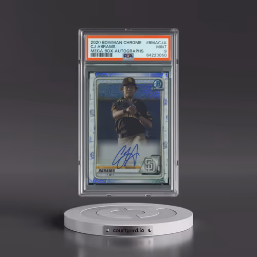 2020 Bowman Chrome Mega Box Autographs #BMACJA CJ Abrams (PSA 9 MINT)