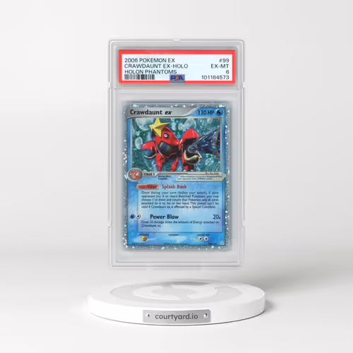 2006 Pokémon EX Holon Phantoms #99 Crawdaunt EX - Holo Holo (PSA 6 EX-MT)