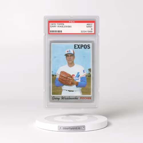 1970 Topps #607 Gary Waslewski (PSA 9 MINT)