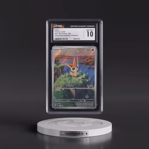 2025 Pokémon Svp EN-SV Black Star Promo #208 Victini - Unova Victini Illustration Collection (CGC 10
