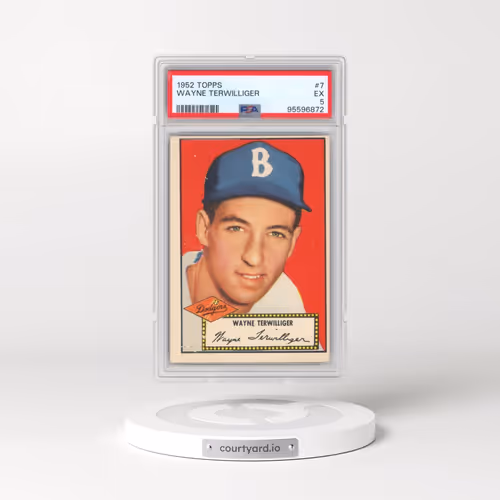 1952 Topps #7 Wayne Terwilliger (PSA 5 EX)