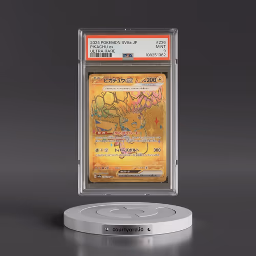 2024 Pokémon Sv8a-Terastal Fest EX #236 Pikachu EX - Holo Ultra Rare (PSA 9 MINT)