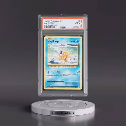 2016 Pokémon XY Evolutions #33 Magikarp (PSA 8 NM-MT)