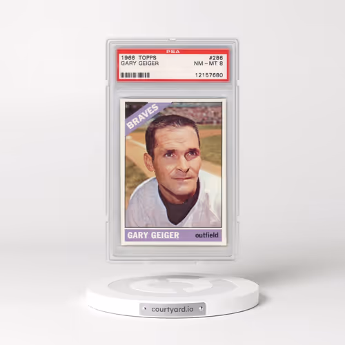 1966 Topps #286 Gary Geiger (PSA 8 NM-MT)