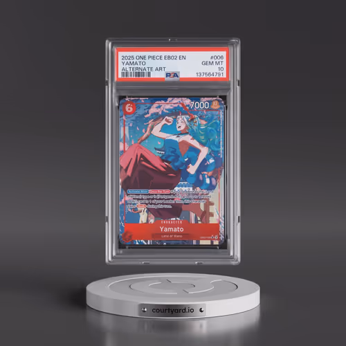 2025 One Piece EB02-Extra Booster -Anime 25th Collection #006 Yamato - Alternate Art (PSA 10 GEM MIN