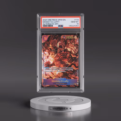 2024 One Piece OP09-Emperors in the New World #119 Monkey D. Luffy - Alternate Art (PSA 10 GEM MINT)