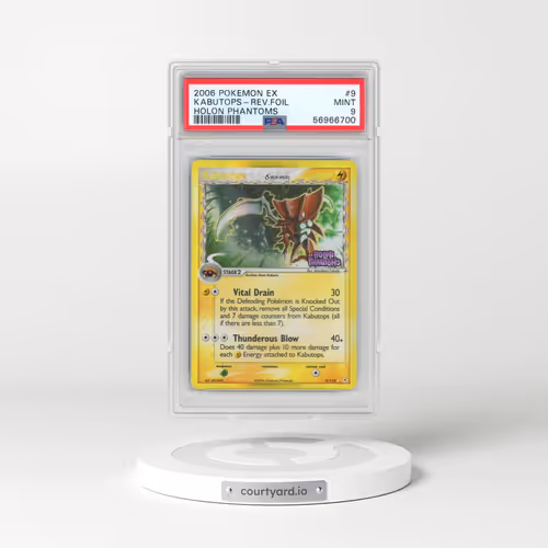 2006 Pokémon EX Holon Phantoms #9 Kabutops - Reverse Foil (PSA 9 MINT)