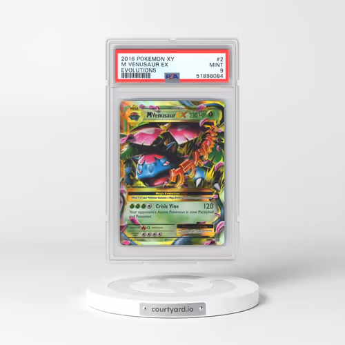 2016 Pokémon XY Evolutions #2 M Venusaur EX - Holo (PSA 9 MINT)