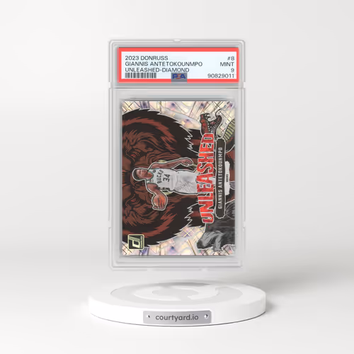 2023 Panini Donruss Unleashed #8 Giannis Antetokounmpo - Diamond (PSA 9 MINT)