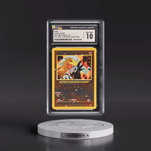 1999 Black Star Promos #34 Entei - Reverse Holo Spell of the Unown: Entei () (CGC 10 GEM MINT)