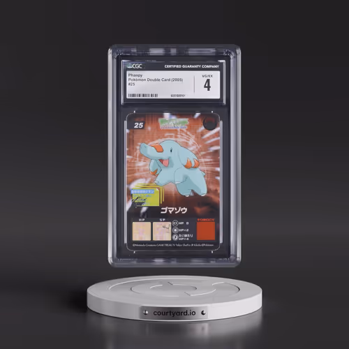 2005 Pokémon Double Card (Tomy 2005) - Japanese #25 Phanpy (CGC 4 VG-EX)