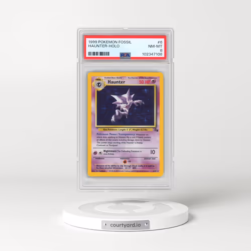 1999 Pokémon Fossil #6 Haunter - Holo (PSA 8 NM-MT)