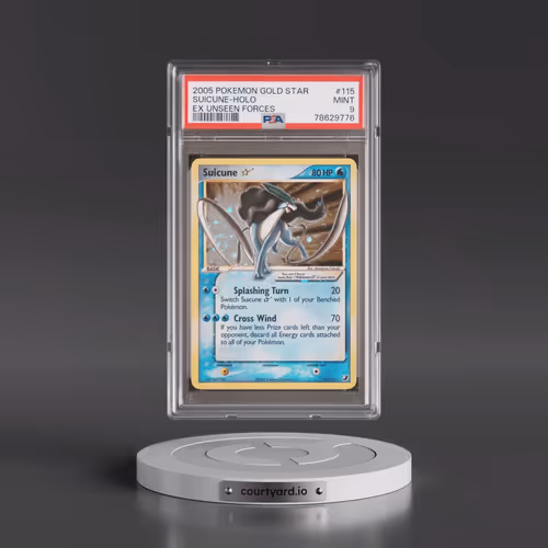 2005 Pokémon EX Unseen Forces #115 Suicune - Holo Gold Star (PSA 9 MINT)