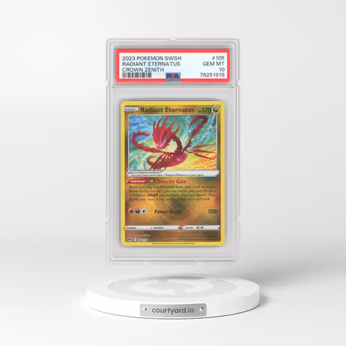 2023 Pokémon Sword and Shield Crown Zenith #105 Radiant Eternatus - Holo (PSA 10 GEM MINT)