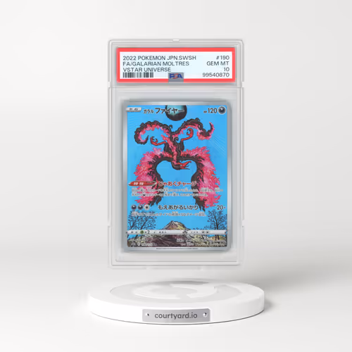 2022 Pokémon Sword & Shield Vstar Universe #190 Galarian Moltres - Full Art (PSA 10 GEM MINT)