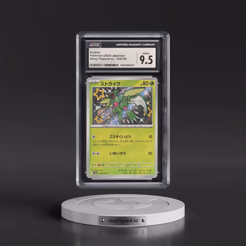 2023 Shiny Treasure ex #194/190 Scyther - Shiny Rare Holo (CGC 9.5 MINT+)