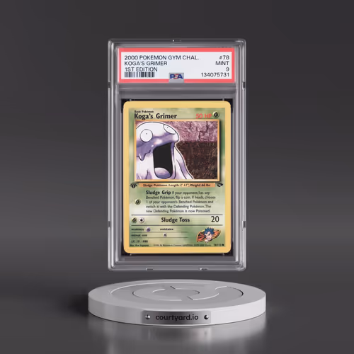 2000 Pokémon Gym Challenge #78 Koga's Grimer - 1st Edition (PSA 9 MINT)