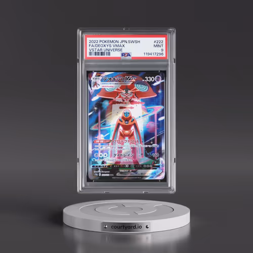 2022 Pokémon Sword & Shield Vstar Universe #222 Deoxys Vmax - Full Art (PSA 9 MINT)