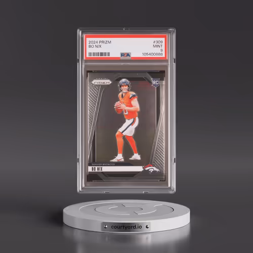 2024 Panini Prizm #309 Bo Nix (PSA 9 MINT)