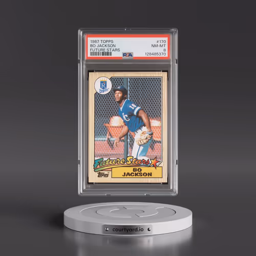 1987 Topps #170 Bo Jackson - Future Stars (PSA 8 NM-MT)