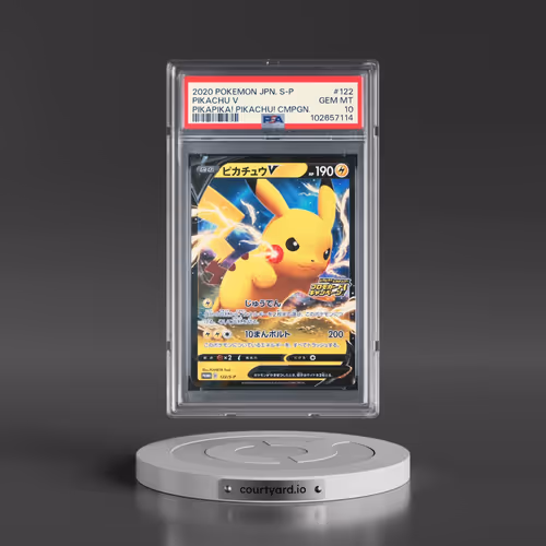 2020 Pokémon S Promo #122 Pikachu V - Holo Pikapika! Pikachu! Campaign (PSA 10 GEM MINT)