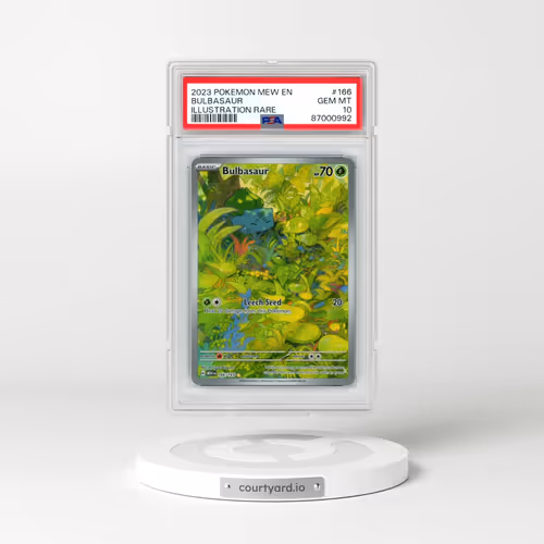 2023 Pokémon Mew EN-151 #166 Bulbasaur - Illustration Rare (PSA 10 GEM MINT)