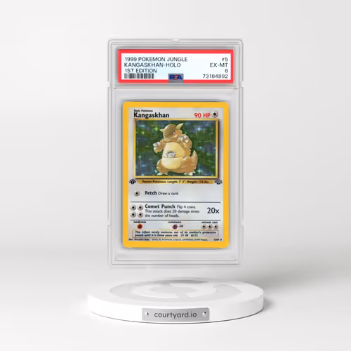 1999 Pokémon Jungle #5 Kangaskhan - 1st Edition Holo (PSA 6 EX-MT)