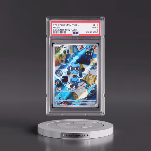 2023 Pokémon Svi EN-Scarlet & Violet #215 Riolu - Illustration Rare (PSA 9 MINT)