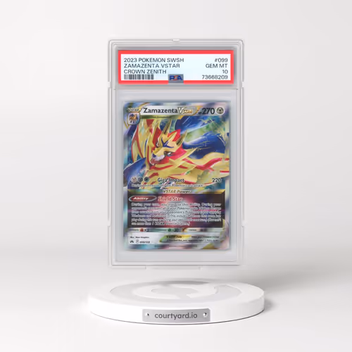 2023 Pokémon Sword and Shield Crown Zenith #099 Zamazenta Vstar (PSA 10 GEM MINT)