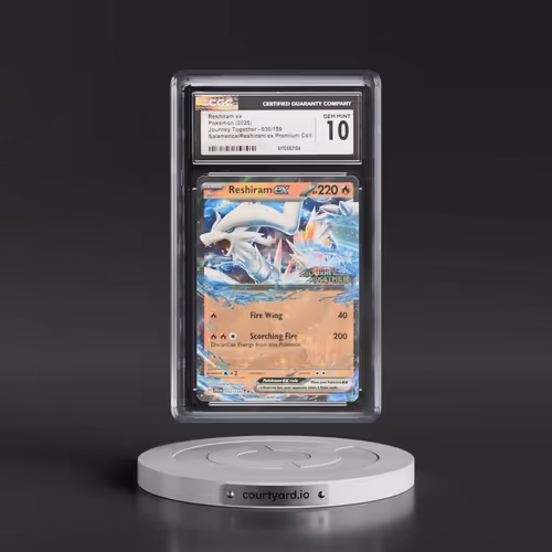 2025 Pokémon Jtg EN-Journey Together #030 Reshiram EX - Holo Reshiram EX Box (CGC 10 GEM MINT)