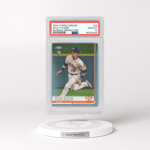2019 Topps Chrome #39 Kyle Tucker - Running-Refractor (PSA 10 GEM MINT)